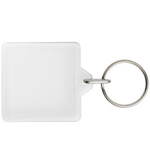 Porte-clefs publicitaire plastique Vial carré