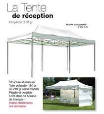 Tente de réception publicitaire