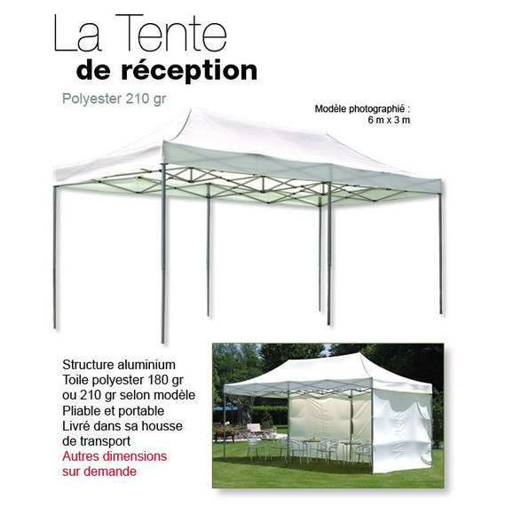 Tente de réception publicitaire Tente de réception publicitaire