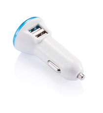 Double chargeur allume-cigare USB 2.1A publicitaire