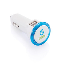 Double chargeur allume-cigare USB 2.1A publicitaire