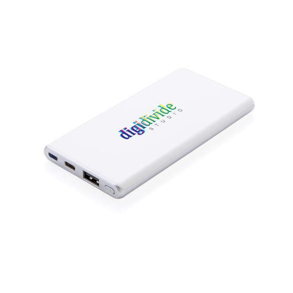 Batterie de secours Ultra rapide 5000 mAh et type-C publicitaire