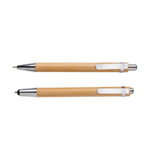 Set stylo en bambou publicitaire