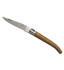 Couteau Laguiole 11 cm frêne exotique avec étui publicitaire