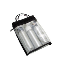 Set de 3 flacons de voyage aluminium publicitaire