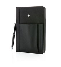 Swiss Peak set carnet de notes A5 et stylo publicitaire Swiss Peak set carnet de notes A5 et stylo publicitaire