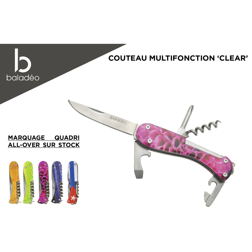 Couteau personnalisé quadrichromie Baladeo®