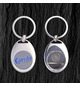 Porte clés personnalisable en zamac jeton métallique aimanté