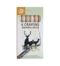 Etui personnalisable de 6 crayons aquarellables 87 mm