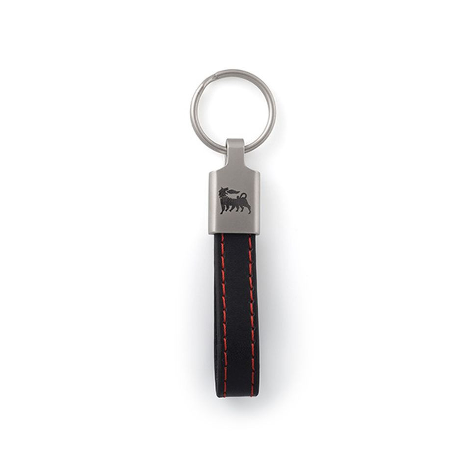 Porte clés simili cuir publicitaire et zamac 15 mm