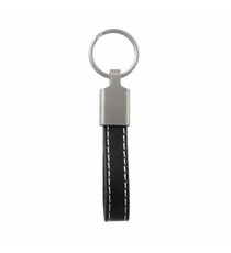 Porte clés simili cuir publicitaire et zamac 15 mm