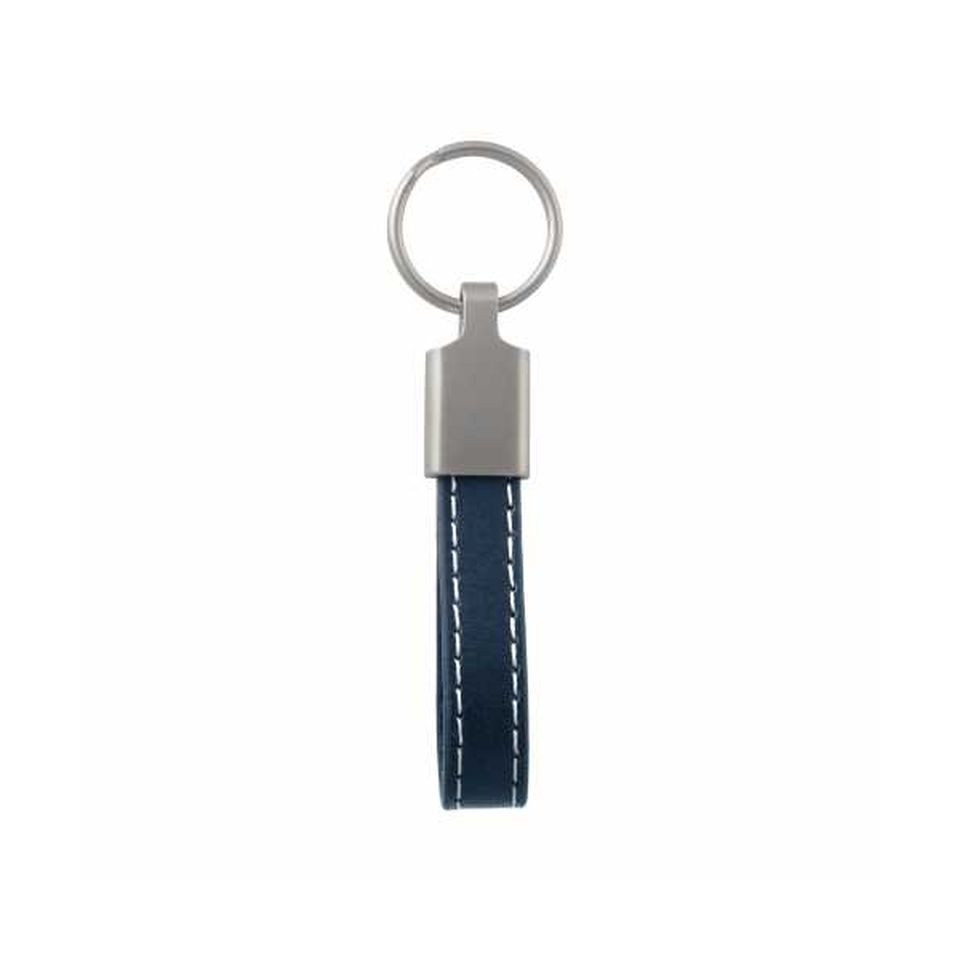 Porte clés simili cuir publicitaire et zamac 15 mm