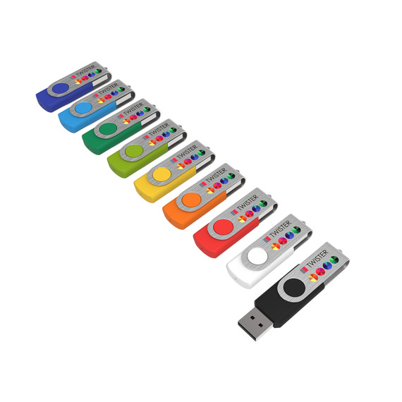 Clés USB publicitaire express Twister