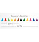 Set de 4 crayons de couleur publicitaires en bois quadri 8.7 cm