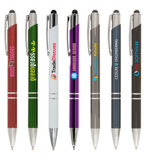 Stylo publicitaire quadrichromie express Hepburn Chrome