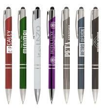 Stylo publicitaire quadrichromie express Hepburn Chrome