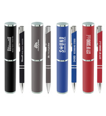 Parure publicitaire stylo bille et porte-mine en coffret Crosby Soft Touch
