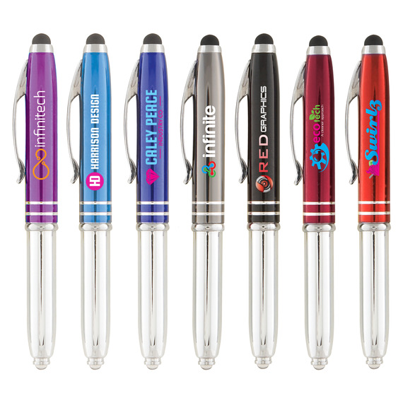 Stylo lumineux personnalisé quadrichromie express publicitaire Brando