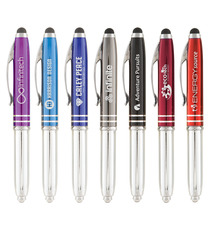 Stylo stylet personnalisé quadrichromie express Minnelli soft touch