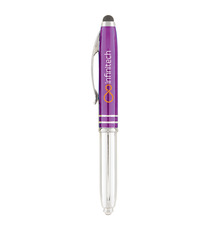 Stylo stylet personnalisé quadrichromie express Minnelli soft touch