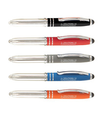 Stylo stylet lumineux personnalisé quadrichromie express Brando