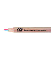 Crayon de couleur publicitaire mine 4 couleurs 8.7 cm