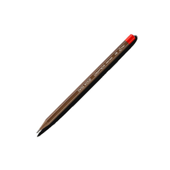 Crayon publicitaire Caran D’Ache® fabriqué en bois Suisse Swiss Wood