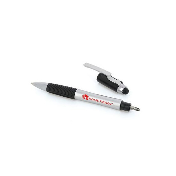 Stylo multifonctions personnalisable décapsuleur stylet tournevis