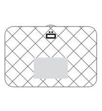 Porte cartes portefeuille RFID personnalisé 10 cartes de crédit OGON Quilted Button Wallet