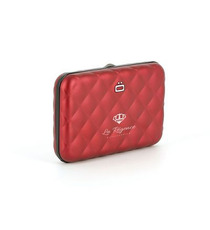 Porte cartes portefeuille RFID personnalisé 10 cartes de crédit OGON Quilted Button Wallet