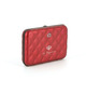 Porte cartes portefeuille RFID personnalisé 10 cartes de crédit OGON Quilted Button Wallet