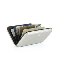 Porte cartes portefeuille RFID personnalisé 10 cartes de crédit OGON Quilted Button Wallet