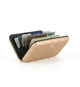Porte cartes portefeuille RFID personnalisé 10 cartes de crédit OGON Quilted Button Wallet