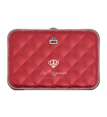 Porte cartes portefeuille RFID personnalisé 10 cartes de crédit OGON Quilted Button Wallet