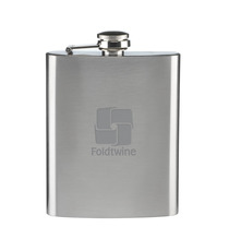 Flasque gourde publicitaire plate personnalisable acier inoxydable HipFlask