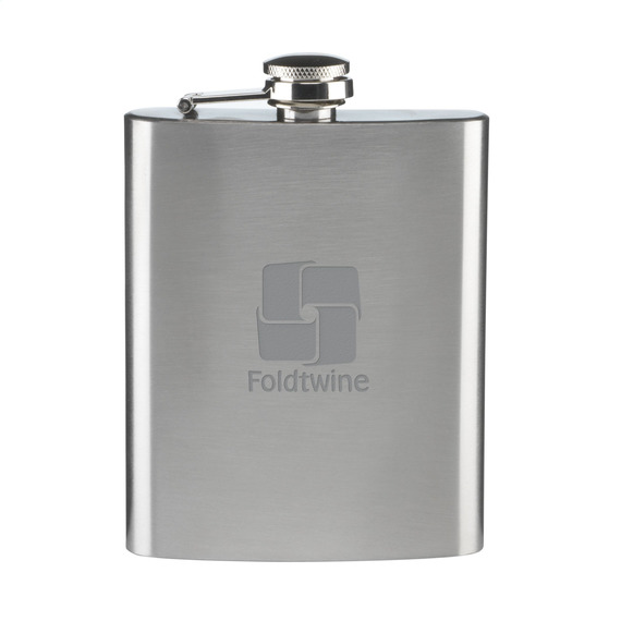 Flasque gourde publicitaire plate personnalisable acier inoxydable HipFlask