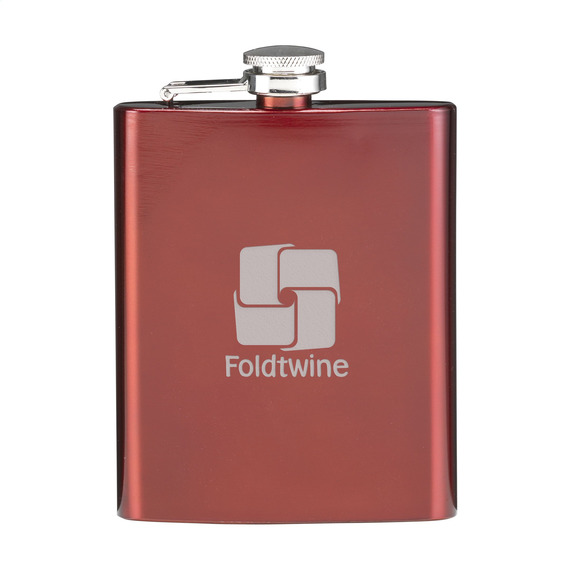 Flasque gourde publicitaire plate personnalisable acier inoxydable HipFlask