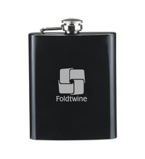 Flasque gourde publicitaire plate personnalisable acier inoxydable HipFlask