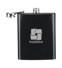 Flasque gourde publicitaire plate personnalisable acier inoxydable HipFlask