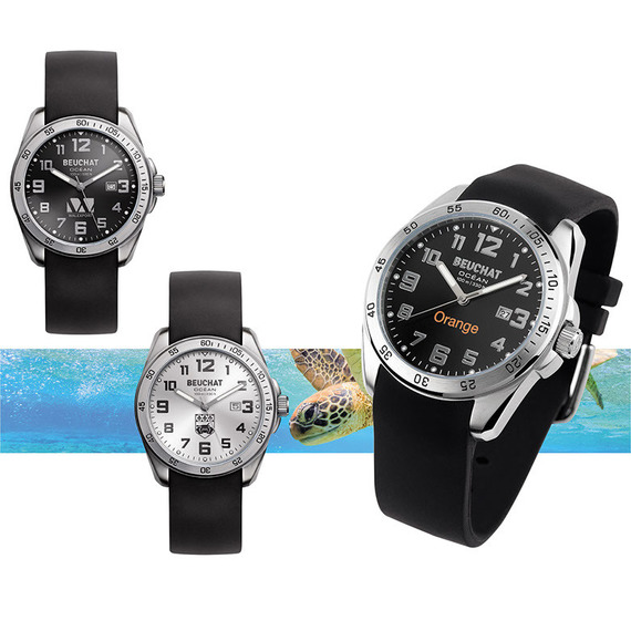 Montre publicitaire de marque Beuchat étanche personnalisée Ocean