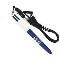 Stylo personnalisable BIC 4 Couleurs avec Lanyard