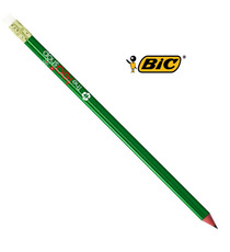 Crayon de papier BIC publicitaire avec gomme Ecolutions Evolution Classic