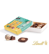 Boîte pyramidale 4 chocolats Publicitaire Lindt Hello - Cadoétik