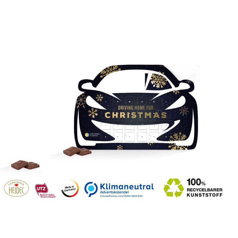Calendrier de l’Avent personnalisable en forme de voiture System Heidel Calendrier de l’Avent personnalisable en forme de voiture System Heidel