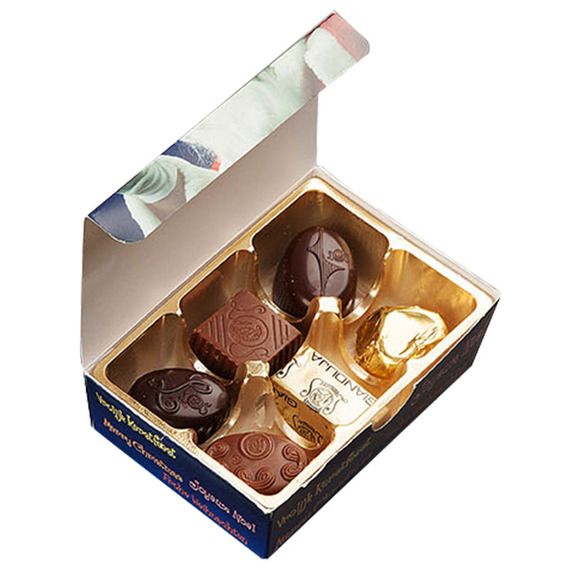 Boîtes de 6 chocolats personnalisables Leonidas