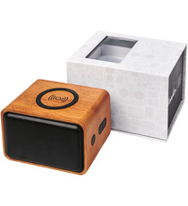 Enceinte publicitaire Wooden avec chargeur à induction