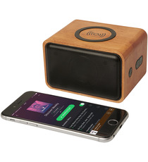 Enceinte publicitaire Wooden avec chargeur à induction