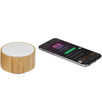 Haut-parleur publicitaire Bluetooth® en bambou Cosmos