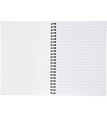 Couverture publicitaire synthétique pour cahier Desk-Mate® A5 Made in Europe