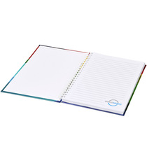 Carnet publicitaire Wire-o A4 avec couverture rigide